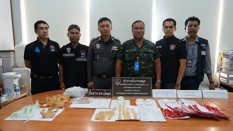 บุกค้นบ้าน2ผัวเมียผู้ต้องหายาเสพติดเรือนจำไชยา พบไอซ์-เฮโรอีนอื้อ