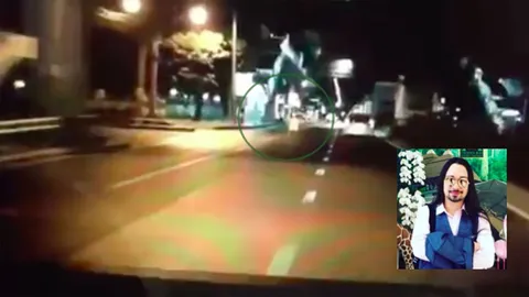 ดูชัดๆ สาวชุดขาวโบกรถนักร้องดัง พีท พีระ หันไปอีกทีหายไปแล้ว!! 