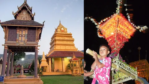 ประเพณีแห่ต้นดอกไม้ 400 ปี แห่งศรัทธาที่นาแห้ว