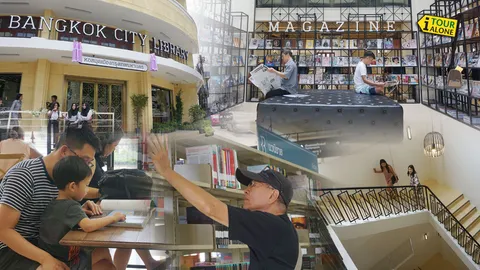 สวยจนต้องร้องว้าว! อลังการน่าอ่าน น่านอน รีวิว หอสมุดเมืองกรุงเทพฯ 