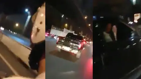 คลิปนาที พลเมืองดี ขี่ จยย.ตามล่ากระบะดำชนแล้วหนี ไม่สนคนเจ็บ