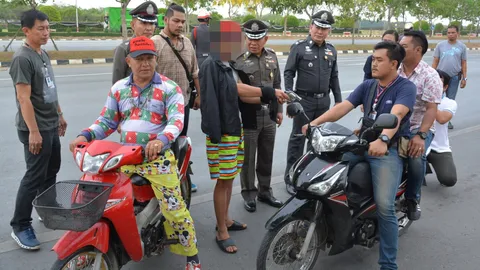 รวบ 5 โจ๋แก๊งตระเวนปล้นทรัพย์กรุงเก่า เร่งล่าหนุ่มวัย 26 หลบหนี