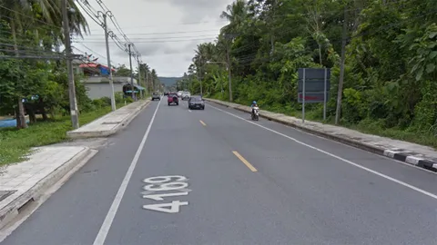 ทางหลวงปรับปรุงทางส่งเสริมท่องเที่ยวเกาะสมุย