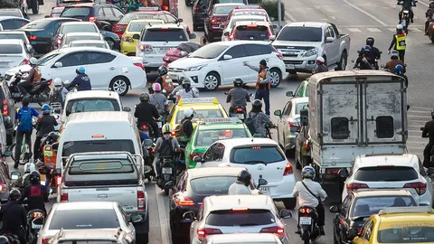 รับมือห้ามรถเลี้ยวขวาแยกกรุงเทพกรีฑา 5 เดือน