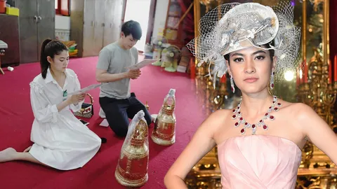 มาร์กี้ เข้าวัด ป๊อก ชวนถวายระฆัง ปลื้มหวานใจโทรมเพราะโหมงานหนัก