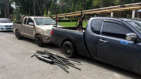 ทำซะเอง! จับผู้รับเหมาเดินสายเคเบิลพร้อมลูกน้อง ขโมยตัดเลาะทองแดงขาย