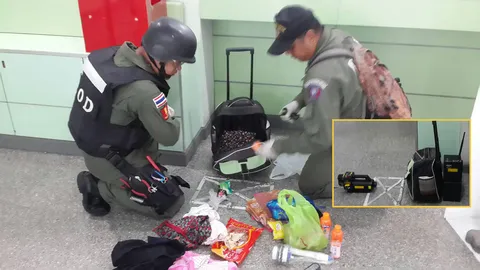 หวั่นเป็นระเบิด กระเป๋าต้องสงสัยวางใน รพ.พระมงกุฎฯ EOD เข้าตรวจ (คลิป)