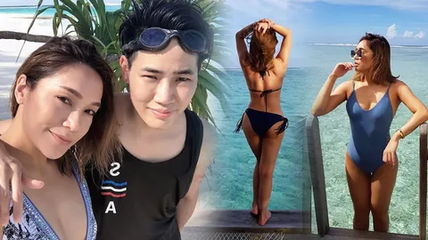ทั้งแซ่บ ทั้งหวาน โมเม ควงแฟนสาวหล่อ เที่ยวมัลดีฟส์ใส่บิกินีท้าแสงแดด
