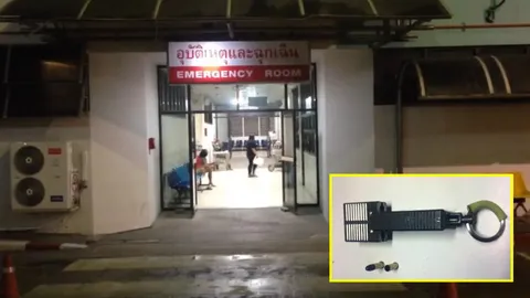 หนุ่มเทคนิคถูกยิงสาหัสที่โค้งเลี่ยงเมืองนนทบุรี ค้นตัวเจอปืน-กัญชา