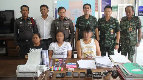 รวบเจ้ามือหวยรายใหญ่ ลอบเล่นในบ้านพักอนามัย พบเงินหมุนนับล้านต่อเดือน