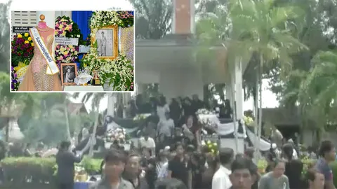 ฌาปนกิจ 'น้องเฟี๊ยส' นำชุดราตรีใส่โลง เผาไปพร้อมกัน