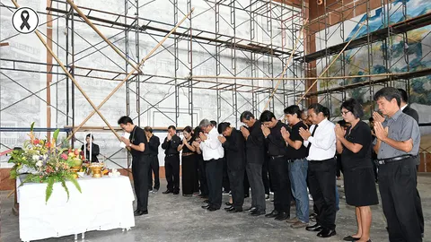 บวงสรวงงานจิตรกรรม ประดับพระเมรุมาศ 'ร.9'