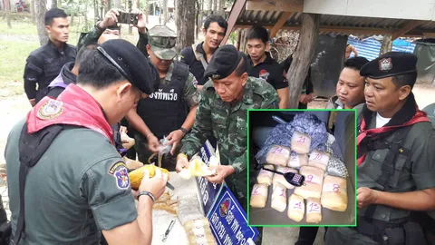 ยิงสกัดเก๋งขนยาบ้า ก่อนคนร้ายทิ้งรถหนี ตามรวบได้1 อ้างขอติดรถมาเฉยๆ