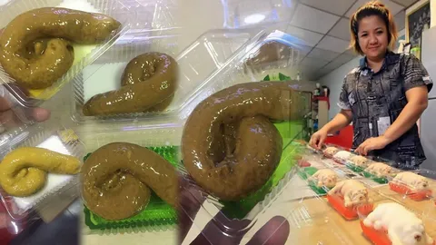 พะอืดพะอมเบาๆ! ของแปลกมาอีกแล้ว ‘วุ้นอุนจิ’ กล้ากินมั้ยล่ะ? (คลิป)