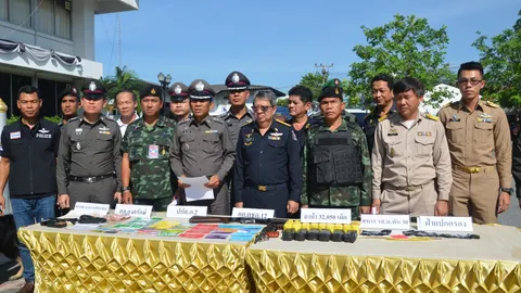 ตร.นครนายก รวบ7เครือข่ายค้ายา พื้นที่องครักษ์ พร้อมยึดทรัพย์กว่า38ล.