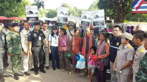 จนท.สระแก้วกวาดล้างแก๊งขอทานเขมร รวบได้ 5 เผยรายได้ไม่ต่ำกว่าวันละ 500