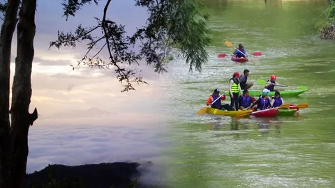 ชวนเที่ยวฉวาง! ‘ล่องเรือ ถ่อแพ แลหมอก’ สัมผัสวิถีชีวิตคนริมน้ำตาปี