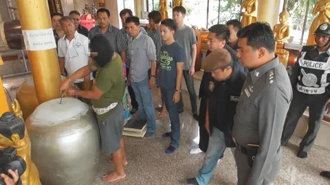 โดนรวบเพราะรอยสัก มือฉกเงินบริจาค วัดดังนครปฐม ที่แท้ 2 คนงานวัด