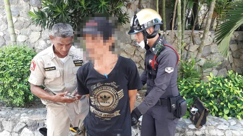 พ่อค้าแม่ค้าสุดทน แจ้งจับ หนุ่มเร่ร่อน สายเมาโวยวาย ฉกหมูตลาดสดศรีราชา