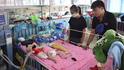 วอนช่วย! 'น้องรถบัส'เด็ก 8 เดือน ป่วยกล้ามเนื้ออ่อนแรง รอวันปาฏิหาริย์