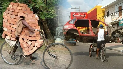 ทำได้ไงเนี่ย! ชมภาพชุด การขนสินค้าในแบบสุดพิสดารท้าทายกฎฟิสิกส์  