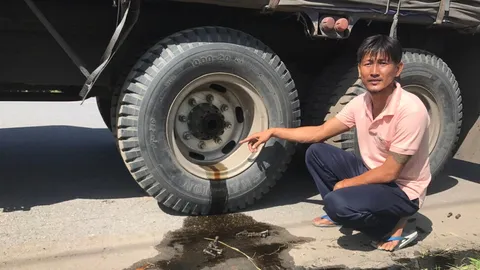 สุดยอดโจรมือเบา ลักเพลารถพ่วงหน้านิคมโรจนะ ถอดทั้งที่คนขับหลับอยู่ในรถ