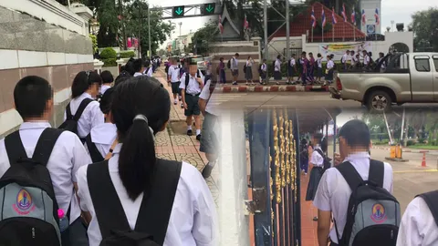 รอง ผอ. แจง ดราม่า นักเรียน 5 พันคน ต่อแถวเข้าร.ร.ไหว้ครูยาวเหยียด