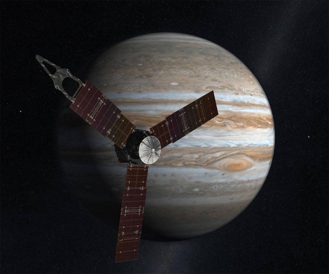 ภาพยานจูโน่ Credits: NASA/JPL-Caltech