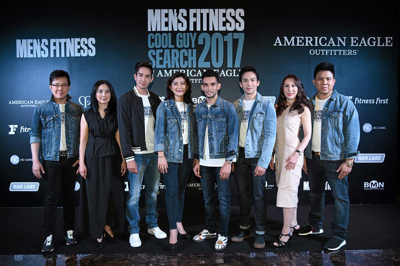 หาหนุ่ม อาลี ซีอานี และ โศภนา เลวิจันทร์ เปิดตัวแคมเปญ “Men’s Fitness Cool Guy Search 2017 by AMERICAN EAGLE OUTFITTERS” เพื่อเฟ้นหาชายหนุ่มสุดคูลในรูปแบบเรียลลิตี้ ออนไลน์ โดยมี ณัฐวุฒิ ตรีวิศวเวทย์ มาร่วมงานด้วย ที่โรงแรมโอกุระ เพรสทีจ วันก่อน.