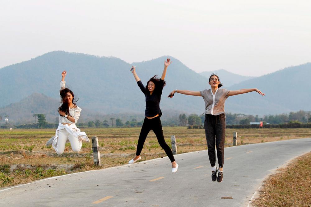 สุขท่ามกลางธรรมชาติ