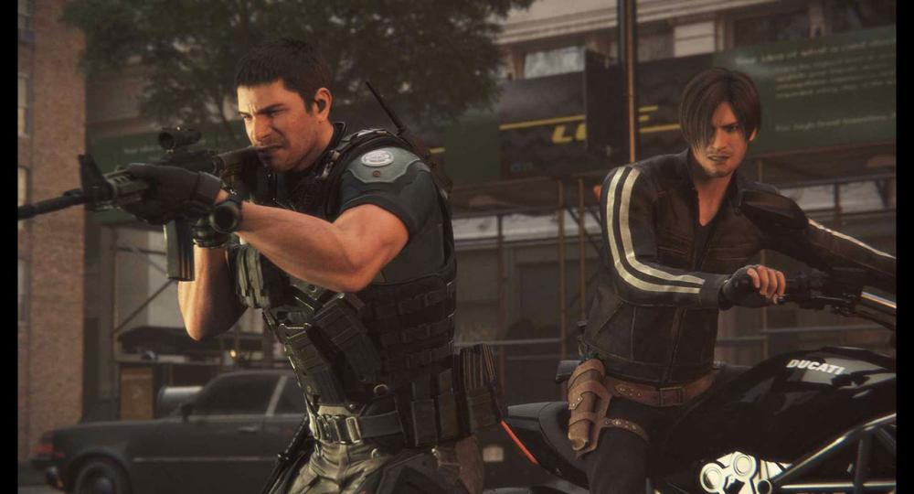 คริสและเลออน 2 ตัวละครดังจากเกม ที่พบกันในหนังแอนิเมชั่นเป็นครั้งแรก