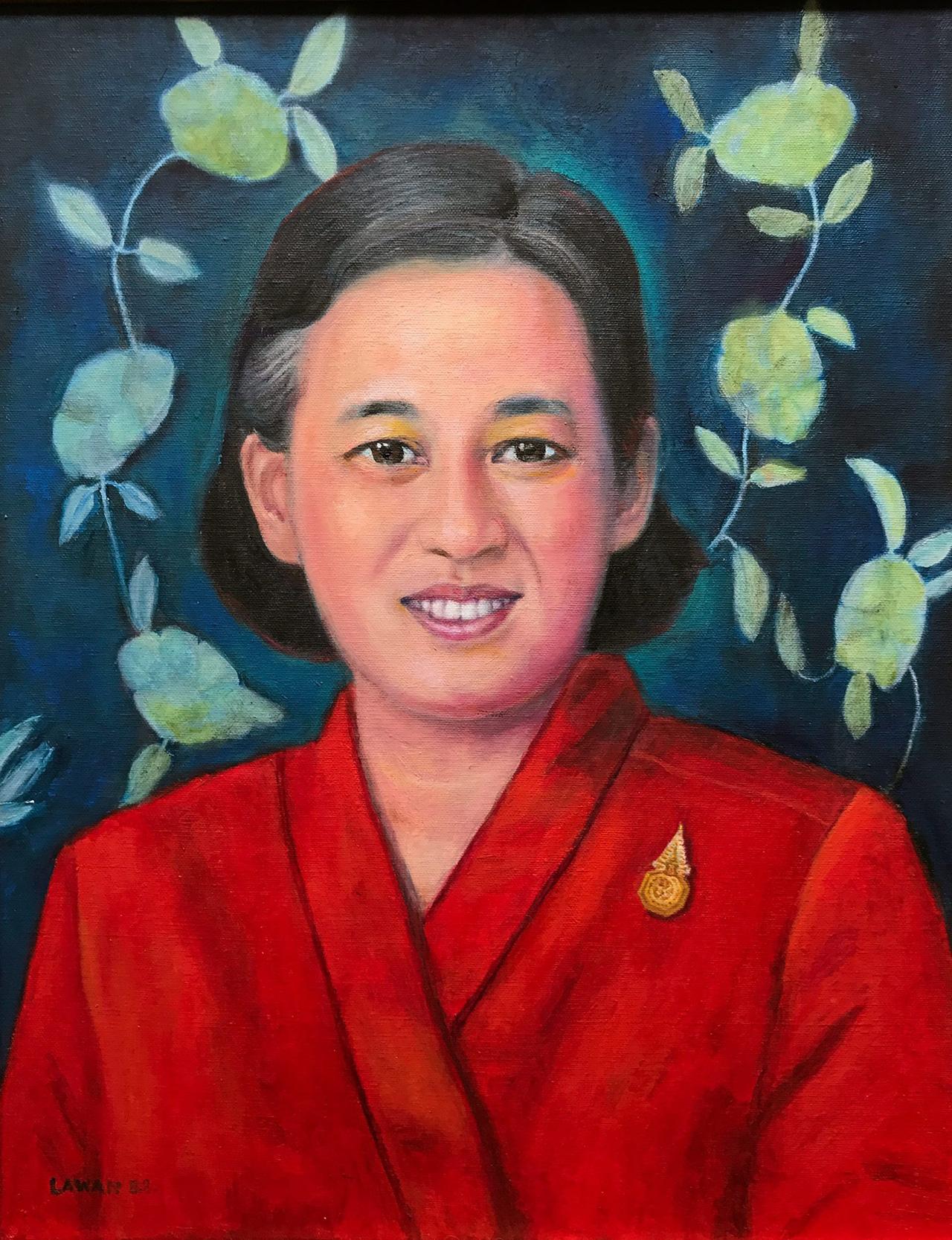 พระสาทิสลักษณ์ สมเด็จพระเทพรัตนราชสุดาฯ ผลงานอาจารย์ลาวัณย์ อุปอินทร์.