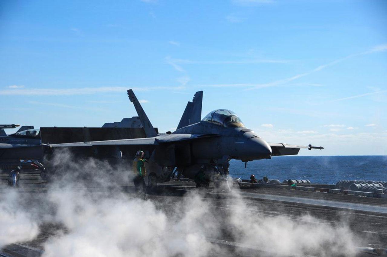 ภาพ เอฟ/เอ-18 อี ซุปเปอร์ฮอร์เน็ต จาก ทวิตเตอร์ @BoeingDefense