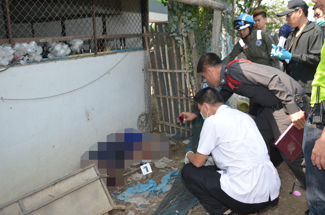 แพทย์ทำการชันสูตรศพคนร้าย