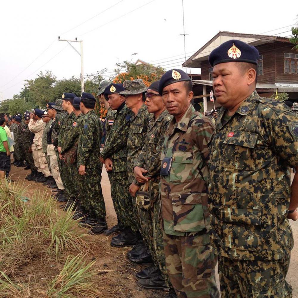 กำลังทหารลงพื้นที่อำนวยความสะดวกให้ทางบริษัทอพิโก้เข้าวางอุปกรณ์