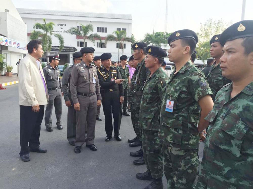 ปล่อยแถวเจ้าหน้าที่ ป้องอาชญากรรม ยาเสพติด ดูแลนักท่องเที่ยว ช่วงสงกรานต์