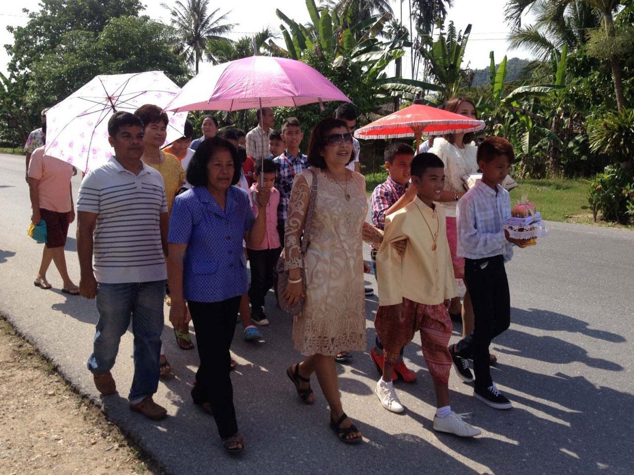 ขบวนขันหมากเด็กฝาแฝดพี่น้อง เมืองนครศรีธรรมราช