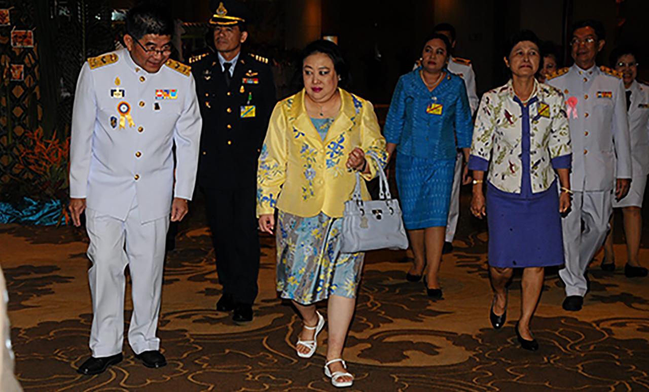 พระเจ้าวรวงศ์เธอ พระองค์เจ้าโสมสวลี พระวรราชาทินัดดามาตุ เสด็จไปทรง เปิดการประชุมสัมมนาพัฒนาคุณธรรมจริยธรรมของกระทรวงสาธารณสุข ครั้งที่ 9 ประจำปี 2557 ณ โรงแรมมิราเคิล แกรนด์ คอนเวนชั่น วันก่อน.