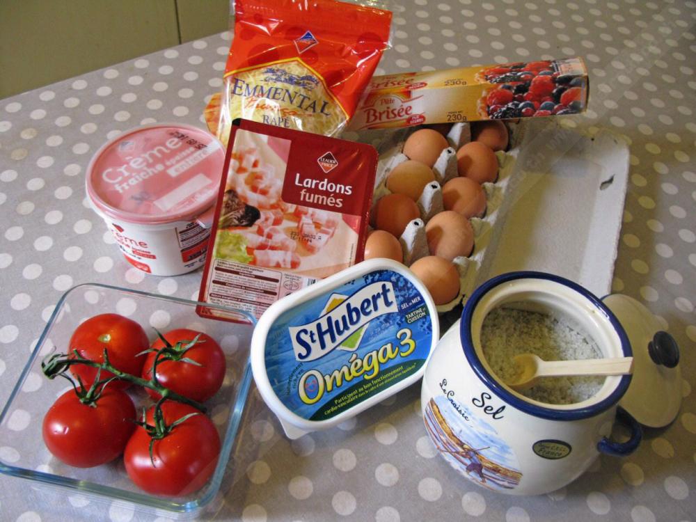 ส่วนผสมของ Quiche