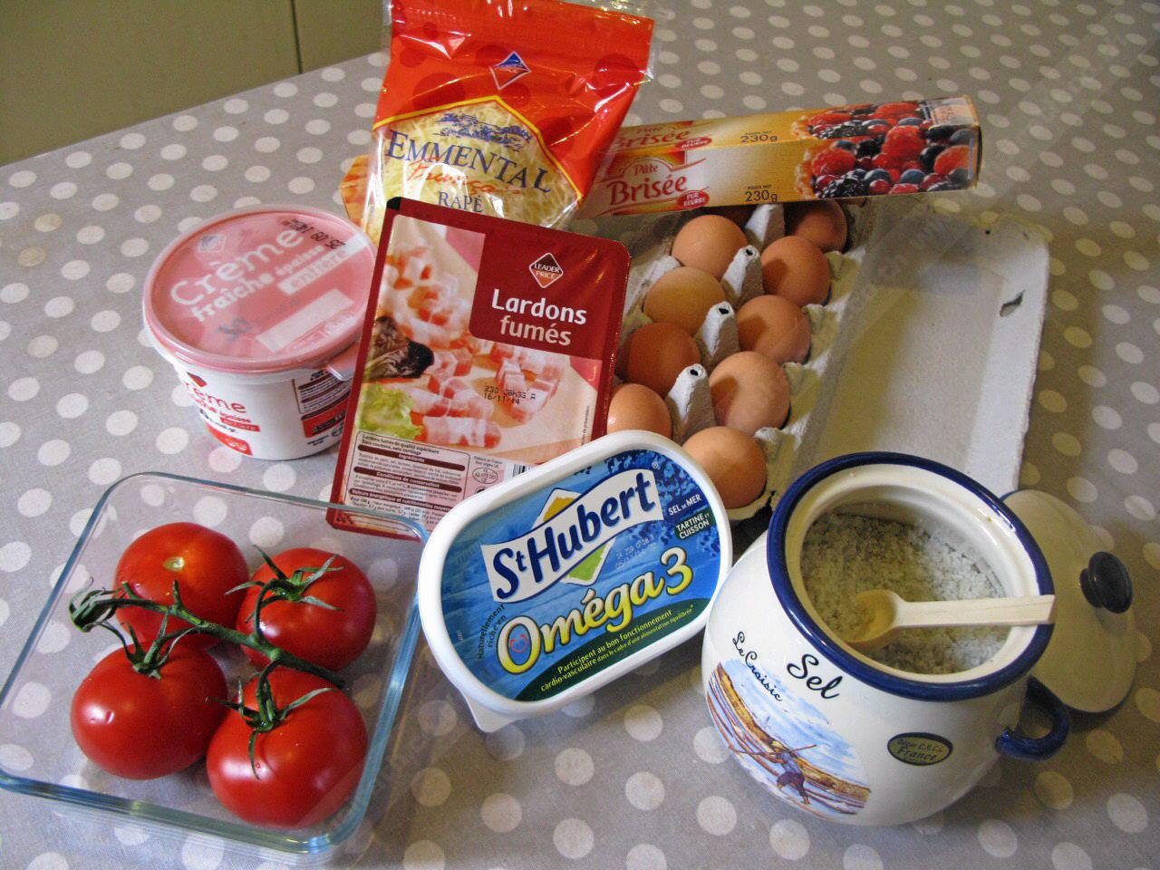ส่วนผสมของ Quiche