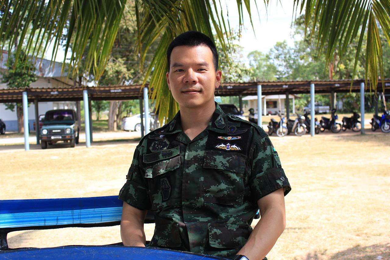 เครื่องหมายเต็มอก ผ่านการฝึกมาอย่างโชกโชน