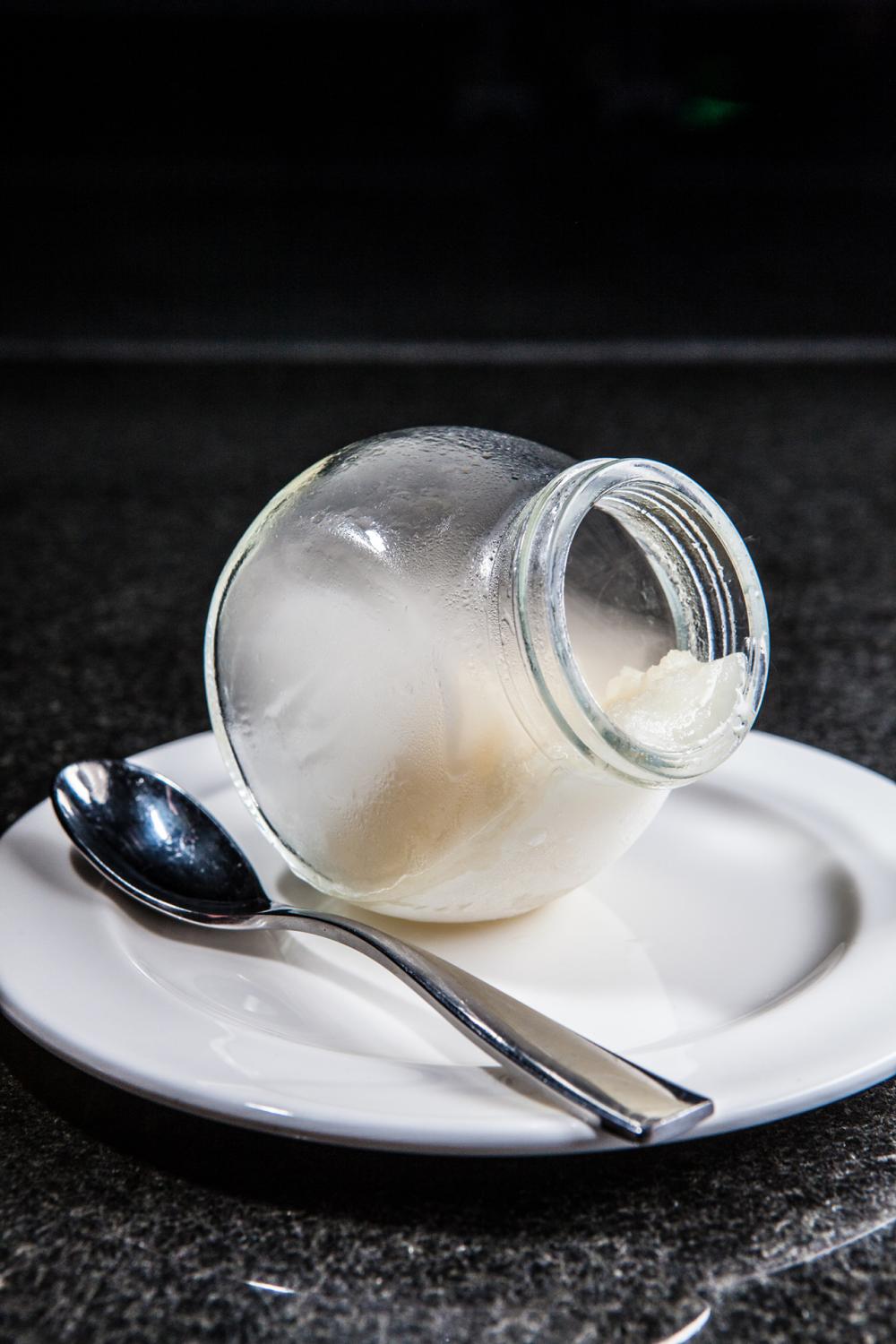 Apple and wasibi sorbet