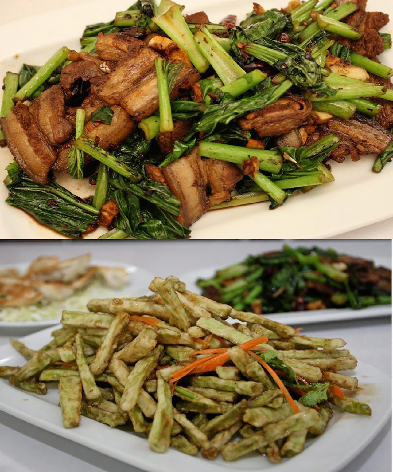 “ผัดหมูสามชั้นแผ่น” VS.. “มะเขือเฟรนฟรายด์”