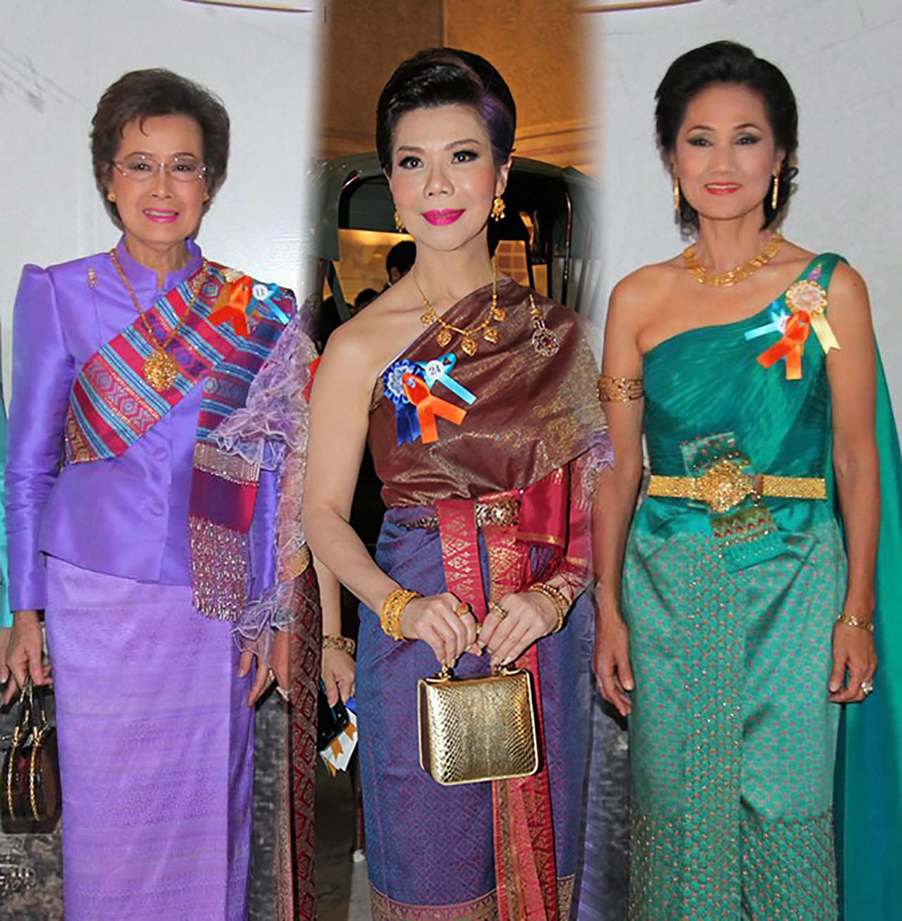 สวยย้อนยุค...พนิดา ชอบวณิชชา, พัชรพิมล ยังประภากร และจตุพร ลิ้มปิยะศรีสกุล.