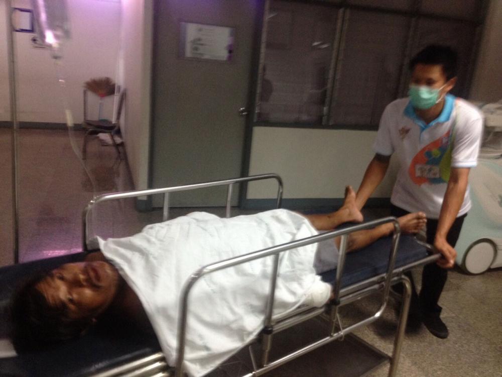 สภาพเหยื่อ ถูกคนในบ้านเดียวกัน ฟันได้รับบาดเจ็บจนต้องส่งรพ. จ.ชลบุรี