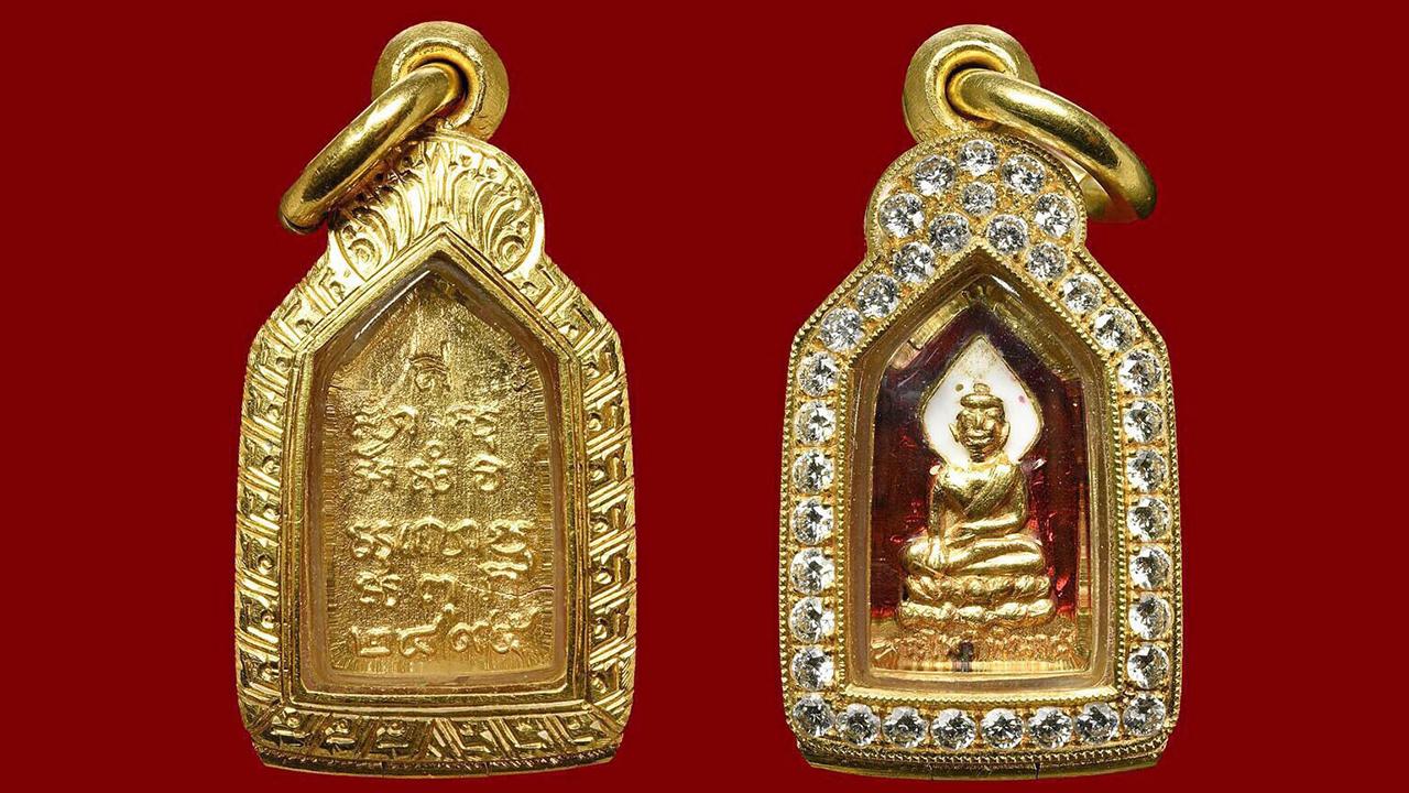 เหรียญพระไพรีพินาศ วัดบวรนิเวศฯ 2495เนื้อทองคําลงยา บล็อกนิยม ของ ชูศักดิ์ จารุศิริพัฒน์.