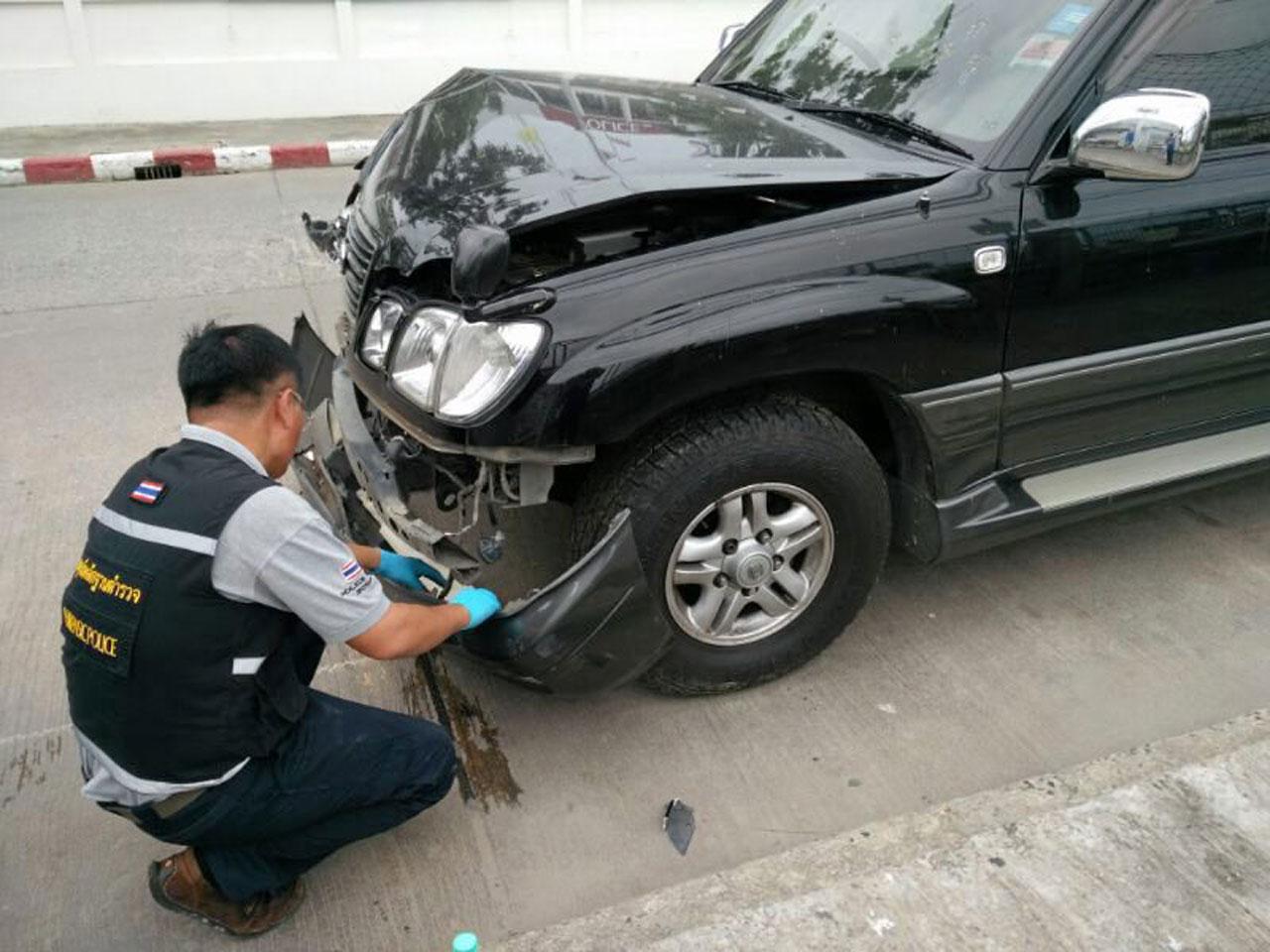 รถหรู เล็กซัสสีดำ ผู้ปลิดชีพเสี่ยเจ้าของธุรกิจรับเหมาก่อสร้างพันล้าน