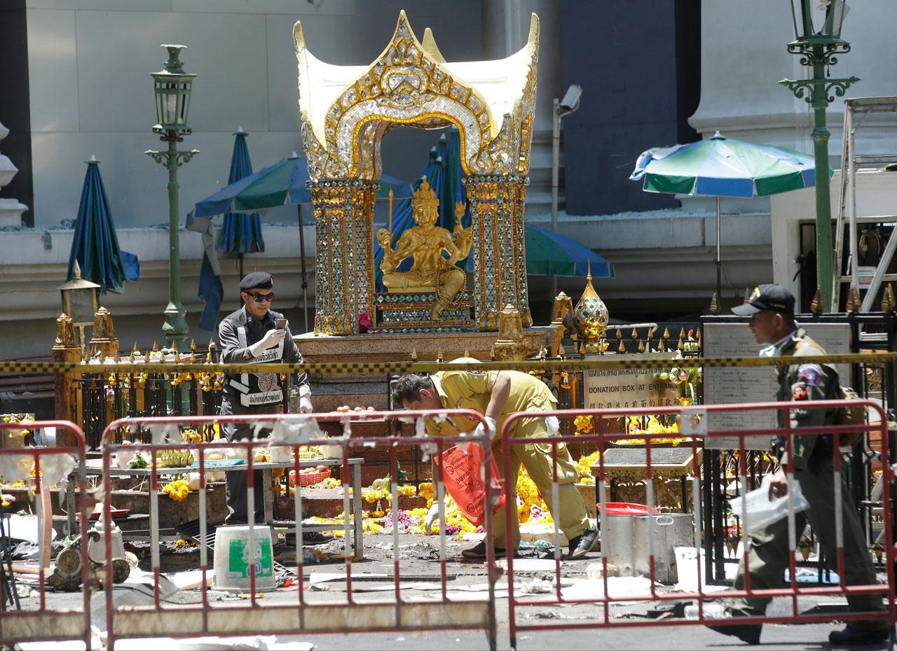 ศาลพระพรหม เอราวัณ เป็นจุดระเบิดครั้งรุนแรงใจกลางเมืองกรุง