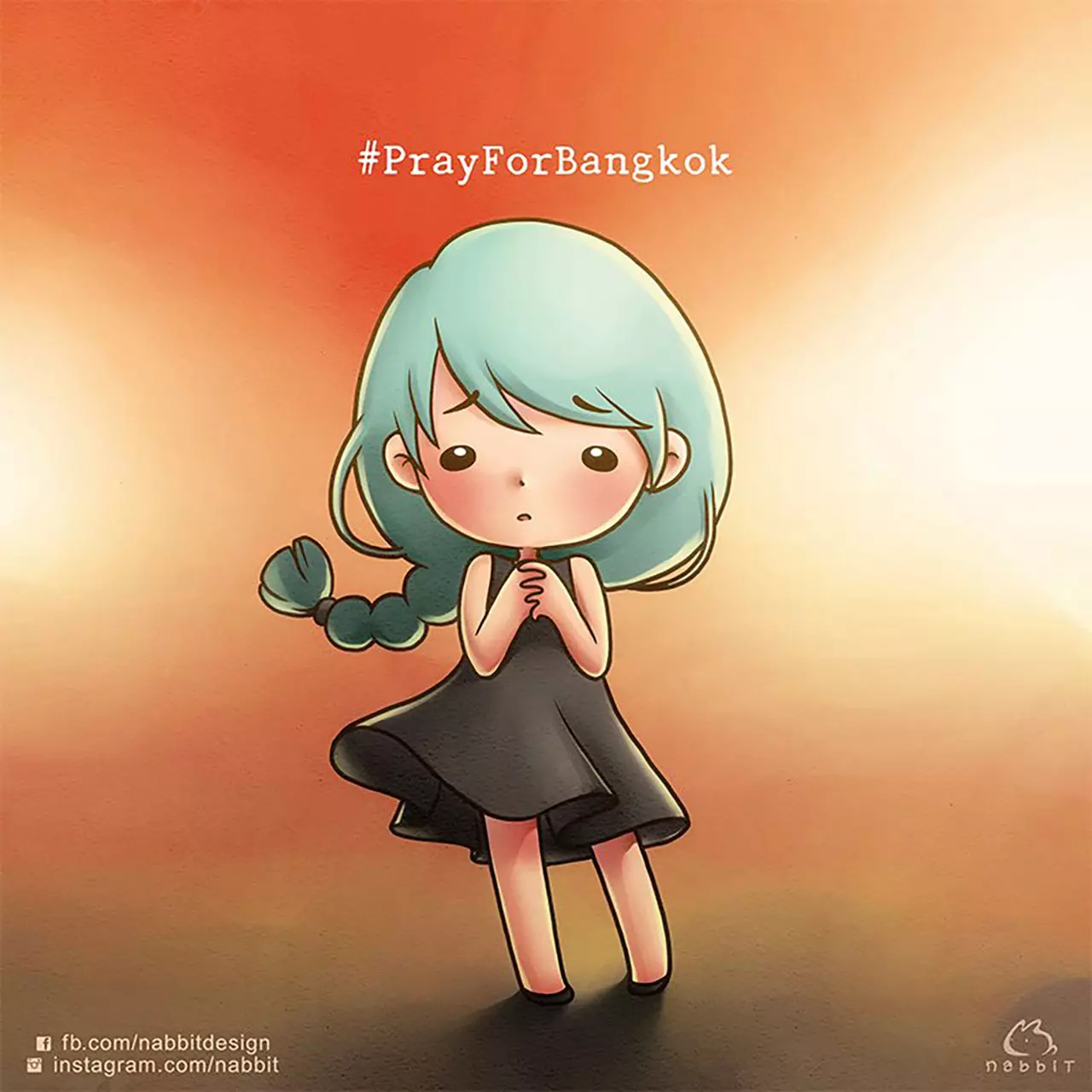 เซฟแล้วแชร์! รวมภาพการ์ตูนมอบกำลังใจ ‘Pray for bangkok’ ลดความรุนแรง