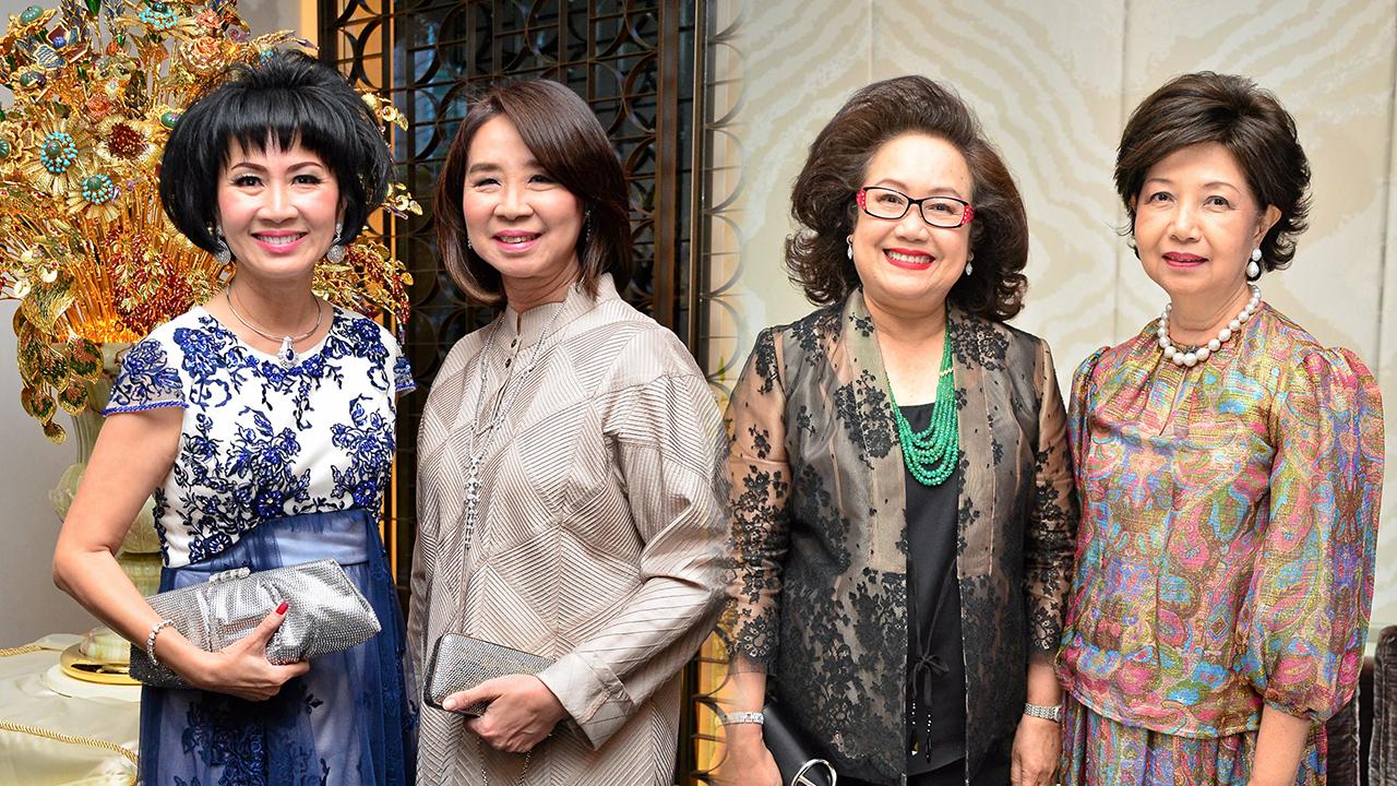 แขกวีไอพี ศิริกุล–ศิริวรรณ โอภาสวงศ์,นาฏวิภา จินดาพร และทัศนียา ปริวุฒิพงศ์.